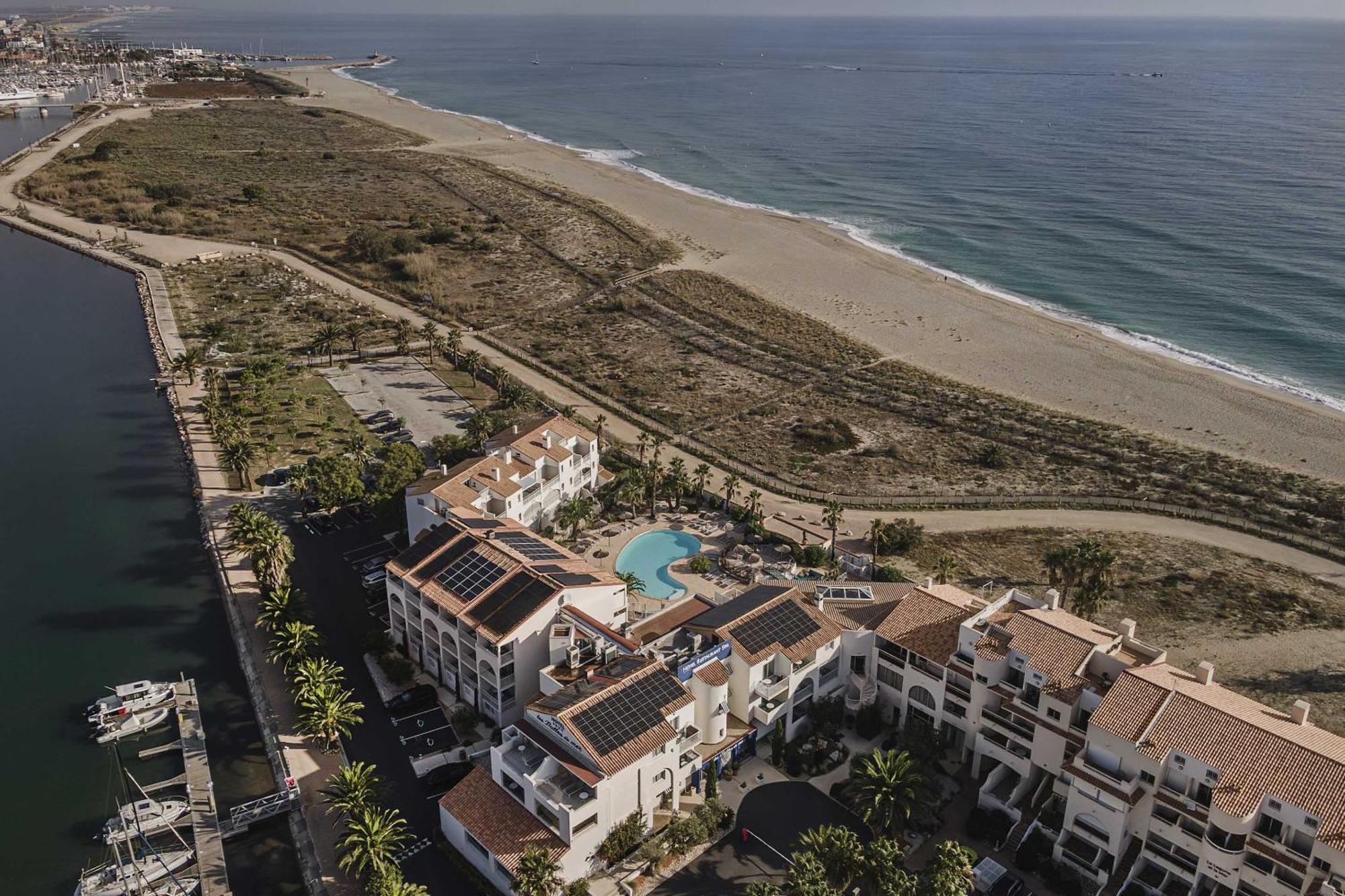 Les Bulles De Mer - Hotel & Spa Sur La Plage Saint-Cyprien  Exterior foto