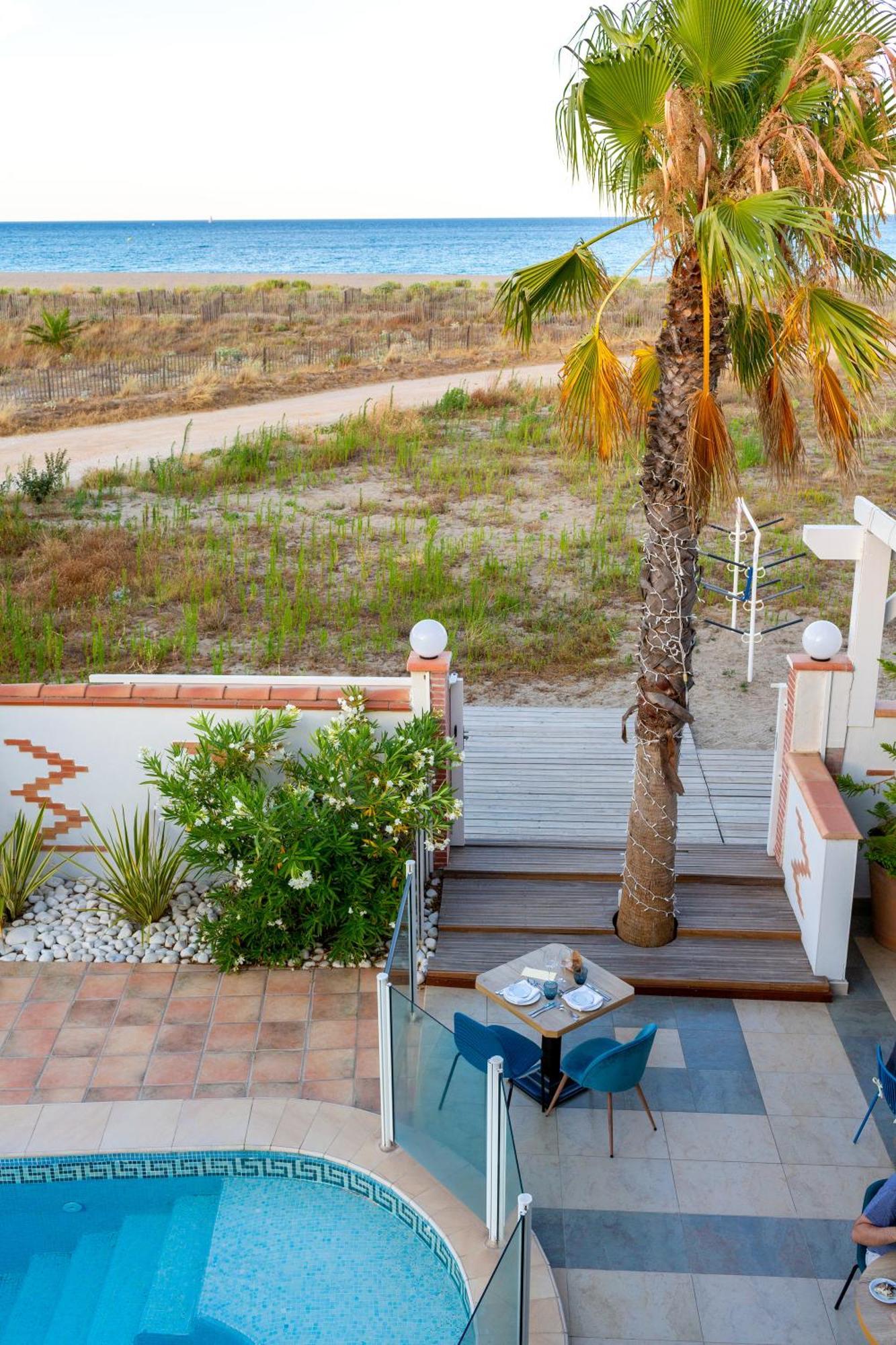 Les Bulles De Mer - Hotel & Spa Sur La Plage Saint-Cyprien  Exterior foto